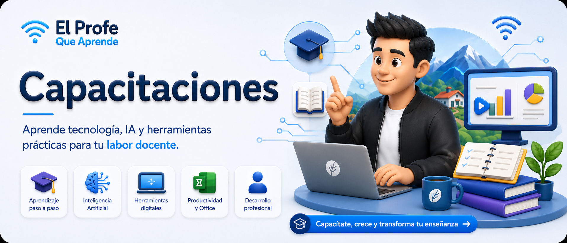 Capacitaciones para docentes con tecnología e inteligencia artificial